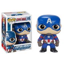 Boneco de ação Funko POP Marvel Capitão América Guerra Civil