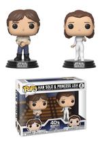 Boneco de ação Funko Pop! Pacote com 2 de Star Wars: Han e Leia