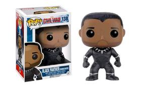 Boneco de ação Funko Pop! Pantera Negra Desmascarada da Marvel 138 Boneco de ação Funko Pop! Pantera Negra Desmascarada da Marvel 138