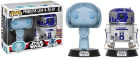 Boneco de ação Funko POP! Princesa Leia e R2-D2 de Star Wars