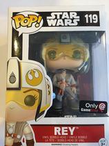 Boneco de ação Funko Pop! Star Wars Rey 119 com capacete X-Wing