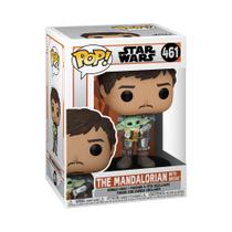 Boneco de ação Funko POP Star Wars The Mandalorian com criança Boneco de ação Funko POP Star Wars The Mandalorian com criança