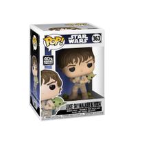 Boneco de ação Funko Pop! Star Wars treinando Luke com Yoda