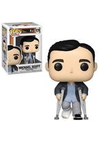Boneco de ação Funko POP TV The Office Michael com muletas