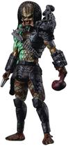Boneco de ação Hiya Toys Predator Battle Damage em escala 1:18 Boneco de ação Hiya Toys Predator Battle Damage em escala 1:18