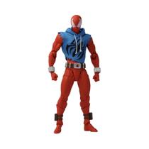 Boneco De Ação Homem-Aranha Escarlate Com Traje Azul Em Estoque - Modelo De Decoração De Anime Boneco De Ação Homem-Aranha Escarlate Com Traje Azul Em Estoque - Modelo De Decoração De Anime