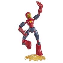 Boneco de Ação Iron Man Avengers Marvel Bend and Flex - 15cm