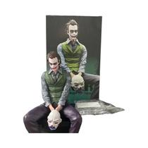 Boneco De Ação Joker Heath Ledger De 24cm Sentado Com Máscara Verde, Decoração De Mesa E Carro,