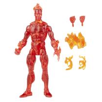 Boneco de Ação Marvel Hasbro Legends Series Retro - Human Torch (15cm)