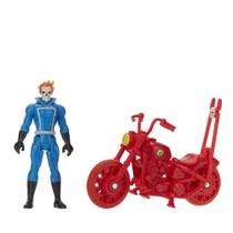 Boneco de ação Marvel Legends Retro 375 Ghost Rider com veículo Boneco de ação Marvel Legends Retro 375 Ghost Rider com veículo