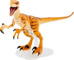 Boneco de Ação Mattel Jurassic World - Velociraptor Âmbar (15cm)