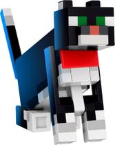 Boneco de ação Mattel Minecraft Diamond Level Tuxedo Cat de 5,5 polegadas