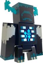 Boneco de ação Mattel Minecraft Warden com luzes e sons