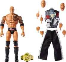 Boneco de ação Mattel WWE Ultimate Edition The Rock de 6 polegadas