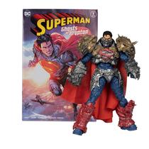 Boneco de ação McFarlane Toys DC Direct Superman 7 com quadrinhos