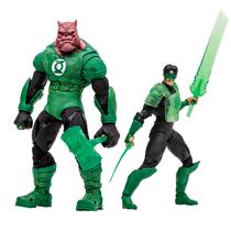 Boneco de ação McFarlane Toys DC Multiverse Kilowog & Green Lantern, pacote com 2 unidades Gold Label 7
