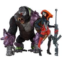 Boneco de ação McFarlane Toys Spawn She-Spawn & Cygor, pacote com 2