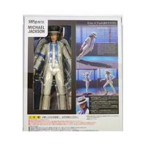 Boneco De Ação Michael Jackson Smooth Criminal Com Roupa Branca, Modelo Tremendo Em Posição Moonwalk