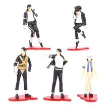 Boneco de ação Michaels Jacksons Anime 5 unidades/lote 10,5 a 11,5 cm Boneco de ação Michaels Jacksons Anime 5 unidades/lote 10,5 a 11,5 cm