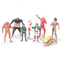 Boneco de ação Mikasas Ackermans Anime 8 unidades/lote colecionável Boneco de ação Mikasas Ackermans Anime 8 unidades/lote colecionável