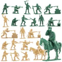 Boneco de ação militar de brinquedo masculino do exército VIIKondo Green vs Tan