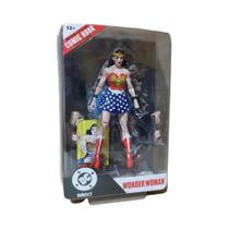 Boneco De Ação Mulher Maravilha 7 Polegadas McFarlane Toys DC Direct Obsidian Infinity Inc Sem