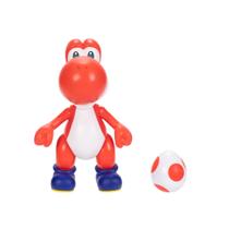 Boneco de ação Nintendo Super Mario Red Yoshi 10cm com ovo Boneco de ação Nintendo Super Mario Red Yoshi 10cm com ovo
