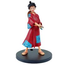 Boneco de ação One Piece Luffy 18-20 cm em PVC modelo Wano Country