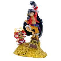 Boneco de ação One Piece Luffy & Chopper 20 cm em PVC colecionável