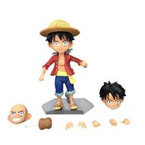 Boneco de ação One Piece Luffy Monkey D. 16cm em PVC colecionável Boneco de ação One Piece Luffy Monkey D. 16cm em PVC colecionável