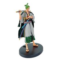 Boneco de ação One Piece Wano Country Zoro 18-20 cm em PVC