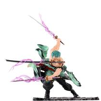 Boneco de ação One Piece Zoro Three-Sword Style 27,5 cm em PVC
