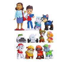 Boneco de ação Paw Patrol Skye Ryder com 6 cães e 5 carros 3.5-6