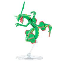 Boneco de ação Pokémon Select Series Rayquaza de 15 cm superarticulado