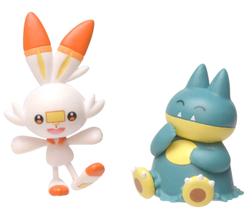Boneco de ação Pokémon Sword and Shield Munchlax Scorbunny