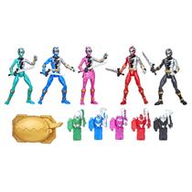 Boneco de Ação Power Rangers Dino Fury - 5 Personagens com Acessórios