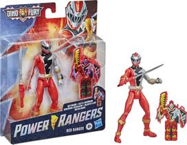 Boneco de ação Power Rangers Dino Fury Red Ranger 15cm