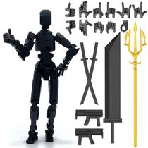 Boneco de ação Qoopower T13 Titan 13 Robot com armas e acessos.
