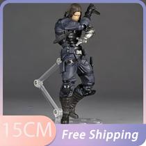 Boneco De Ação Revoltech Do Soldado De Inverno Kaiyodo Bucky Barnes Capitão América Anime Brinquedo