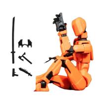 Boneco De Ação Robô Transformável Impresso Em 3D Para Crianças, Brinquedo Multiarticulado E Móvel,