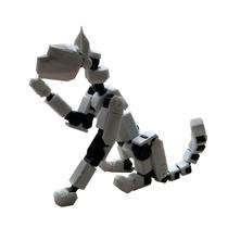 Boneco de ação Robot Dog Lucky T13 impresso em 3D 2024