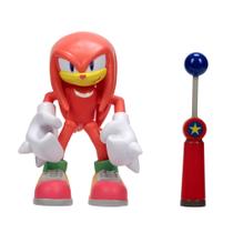 Boneco de ação Sonic The Hedgehog Modern Knuckles de 10 cm com Checkpoint