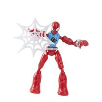 Boneco de ação Spider-Man Marvel Bend and Flex Scarlet 15cm