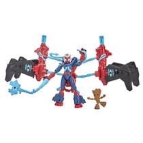 Boneco de ação Spider-Man Marvel Bend e Flex Space Mission