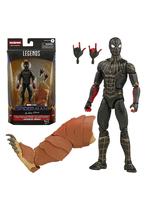 Boneco de ação Spider-Man Marvel Legends preto e dourado 15cm