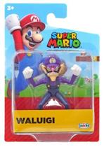 Boneco de ação Super Mario Waluigi, brinquedo colecionável de 6,35 cm