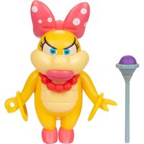 Boneco de Ação Super Mario Wendy Koopa Mini 2.5" com Acessório