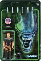 Boneco de ação Super7 Aliens Reaction Hicks com 5 pontos
