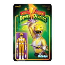 Boneco de ação Super7 Mighty Morphin Power Rangers amarelo