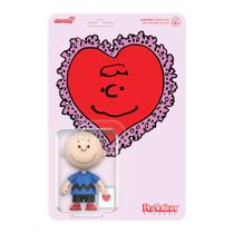Boneco de ação Super7 Peanuts Charlie Brown Valentine 3.75 Boneco de ação Super7 Peanuts Charlie Brown Valentine 3.75